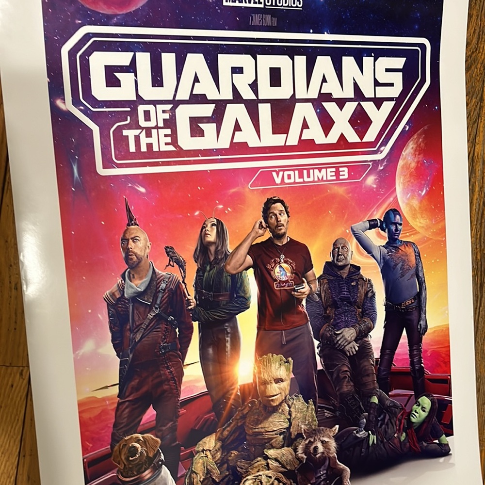 Guardians of the Galaxy 3 Movie Poster 27x l40 DS Double Sided Origin James Gunn